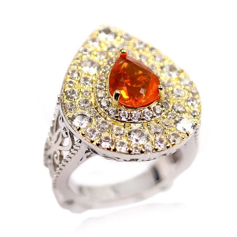 Schmuck Dallas Prince Designs | Mexikanischer Feueropal-Silberring (Dallas Prince Designs)