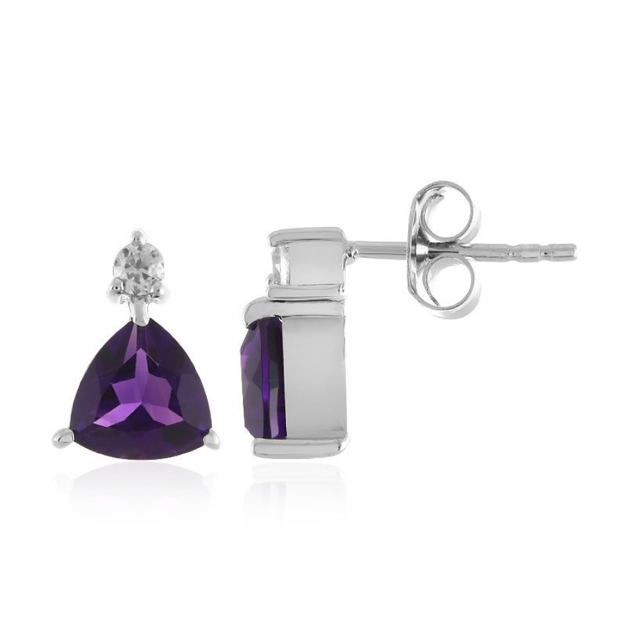 Schmuck Juwelo | Sambia-Amethyst-Silberohrringe