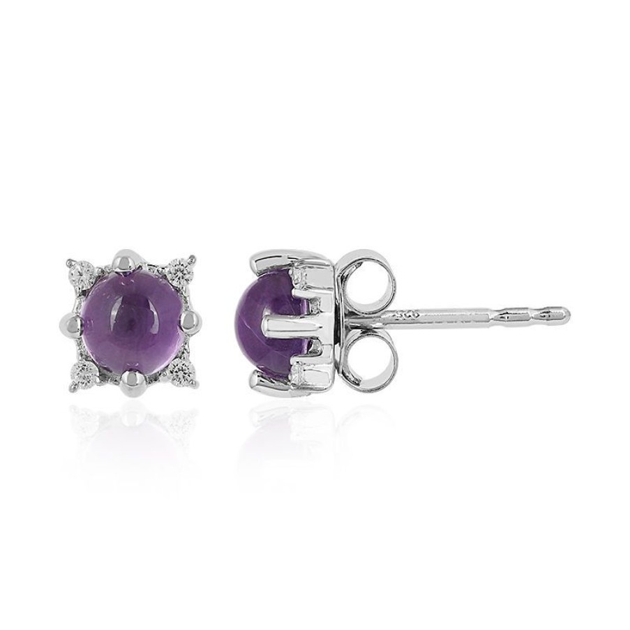 Schmuck Juwelo | Amethyst-Silberohrringe