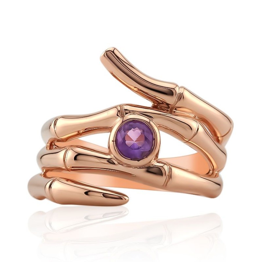 Schmuck The Pearl Collection | Amethyst-Silberring (Tpc)