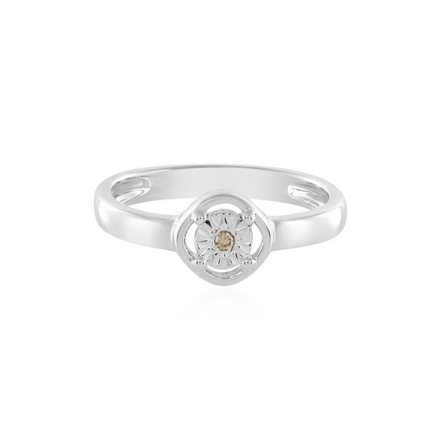 Schmuck Juwelo | I3 Champagner-Diamant-Silberring