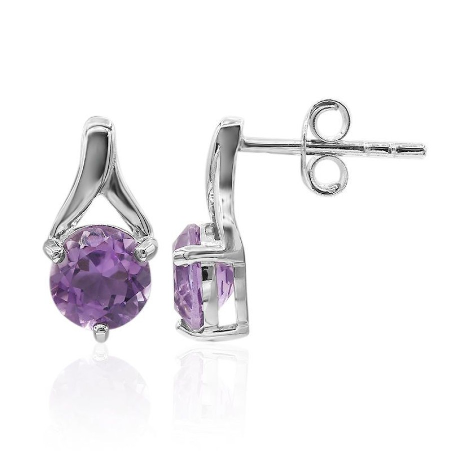 Schmuck Juwelo | Amethyst-Silberohrringe