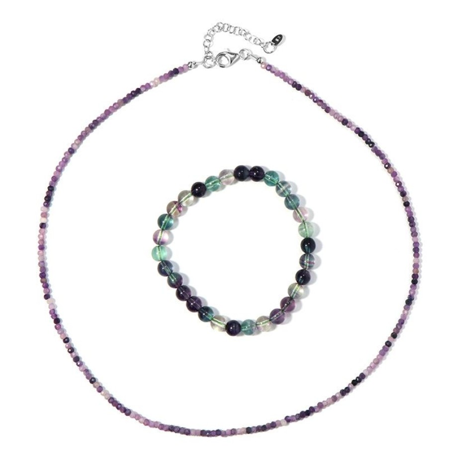 Schmuck Collier Boutique | Fluorit-Silberset