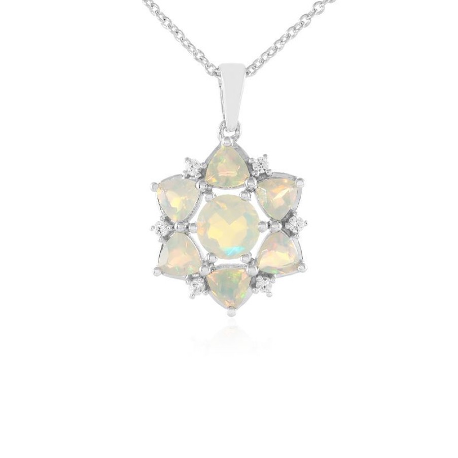 Schmuck Juwelo | Welo-Opal-Silberhalskette