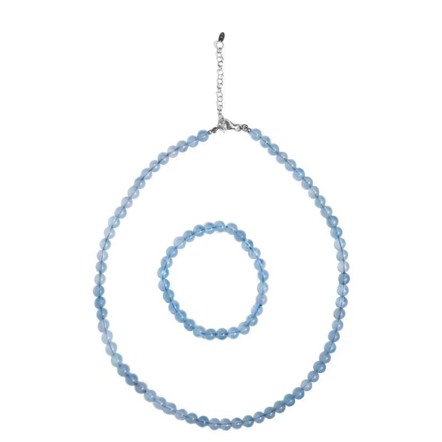 Schmuck Collier Boutique | Aquamarin-Silberset