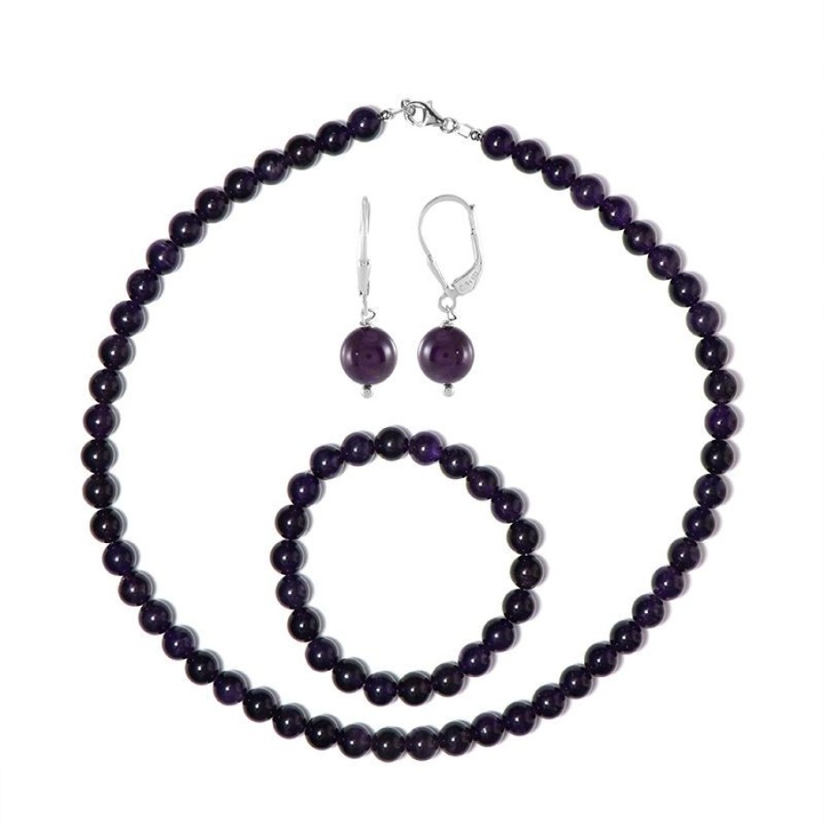 Schmuck Collier Boutique | Amethyst-Silberset