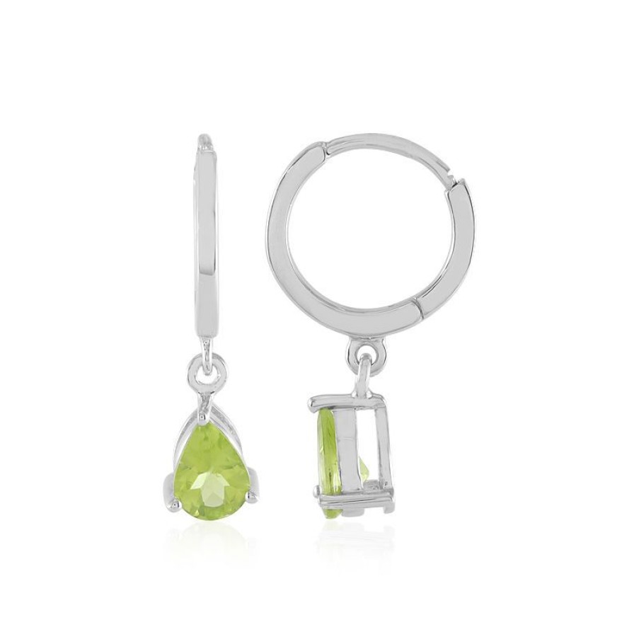 Schmuck Juwelo | Peridot-Silberohrringe