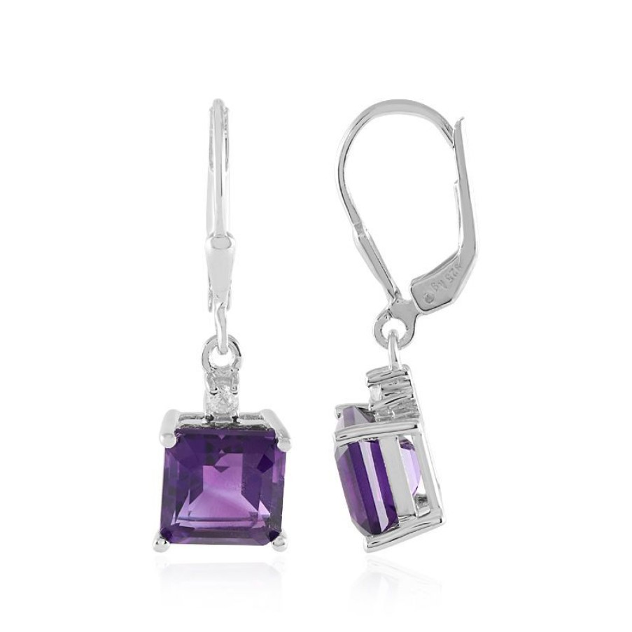 Schmuck Juwelo | Amethyst-Silberohrringe