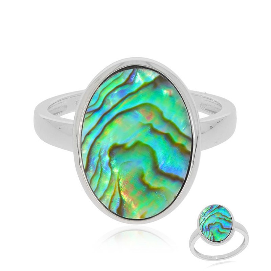 Schmuck Juwelo | Abalone-Muschel-Silberring