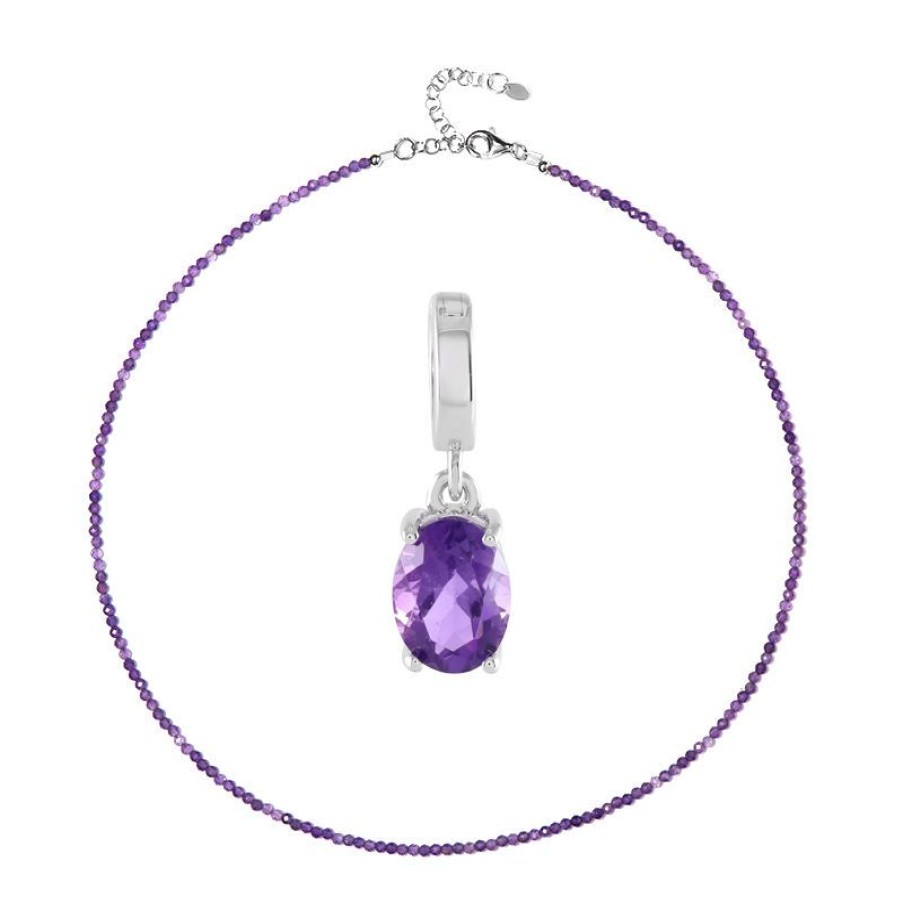 Schmuck Collier Boutique | Amethyst-Silberset