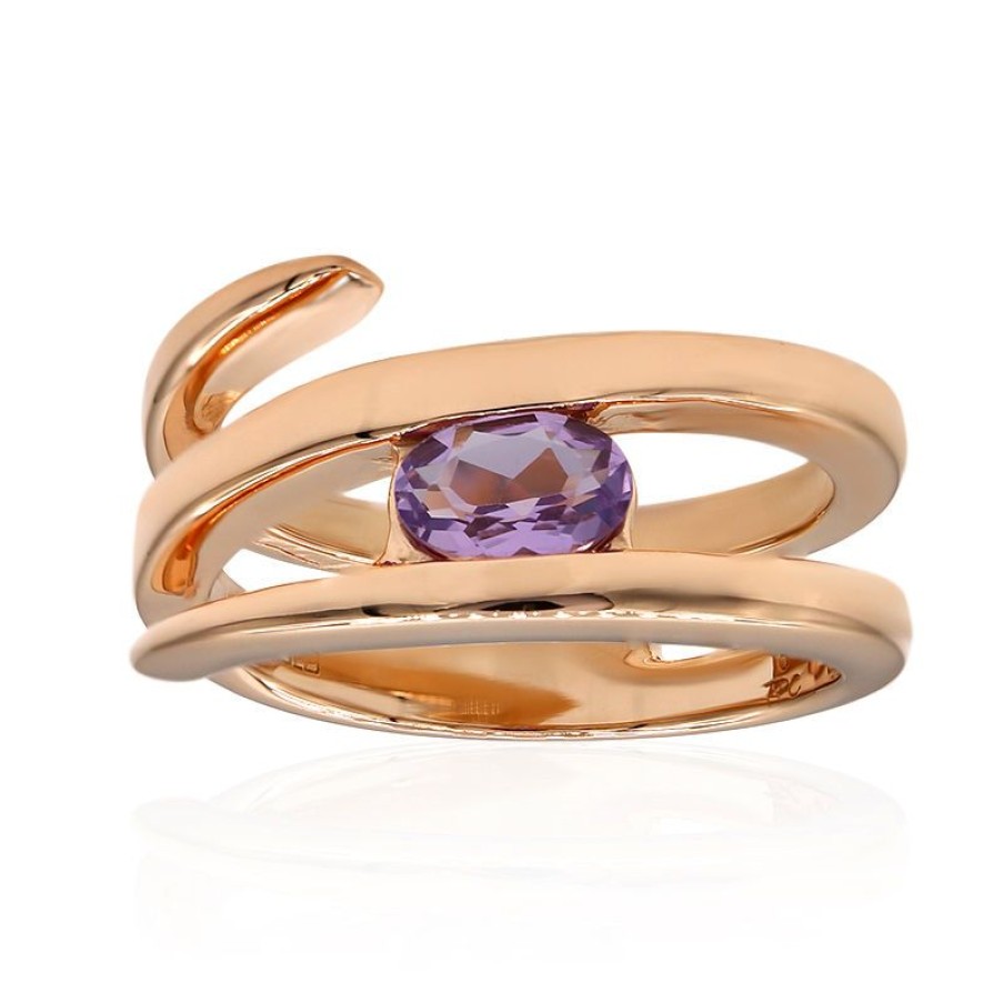 Schmuck The Pearl Collection | Amethyst-Silberring (Tpc)