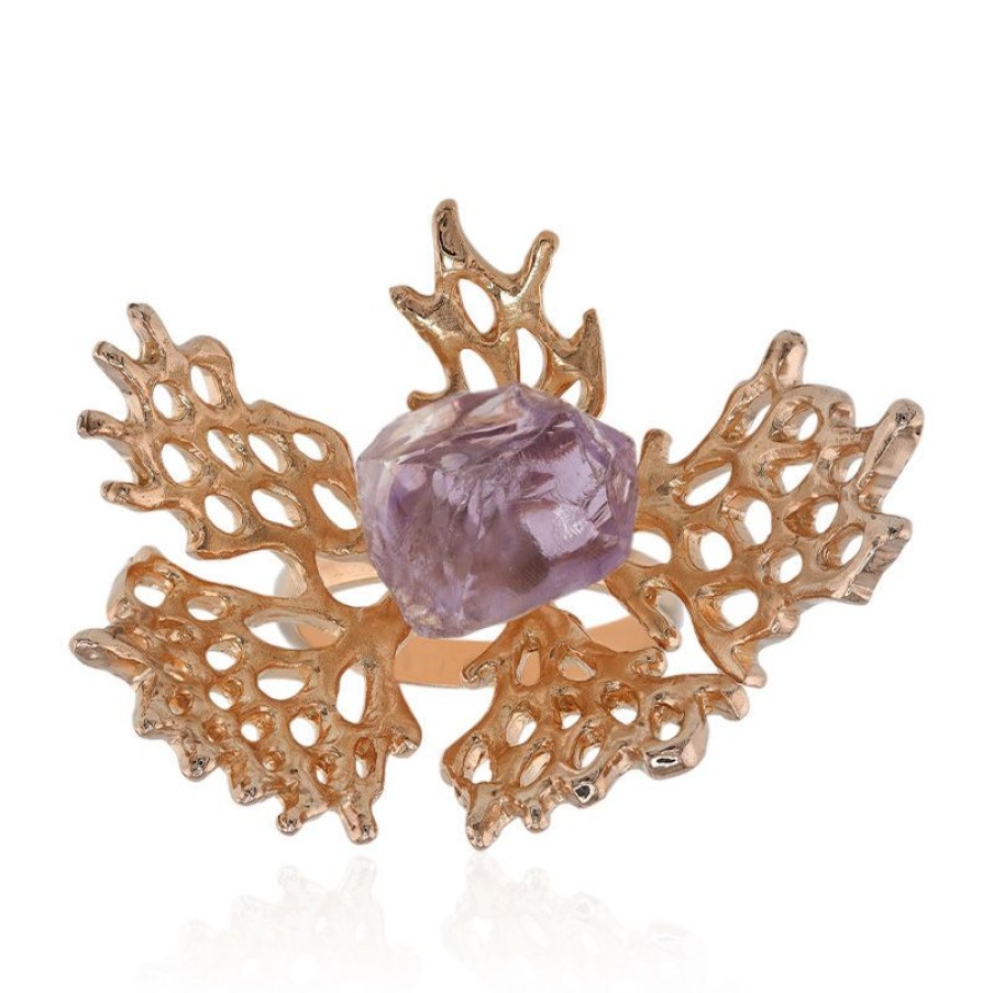 Schmuck The Pearl Collection | Amethyst-Silberring (Tpc)