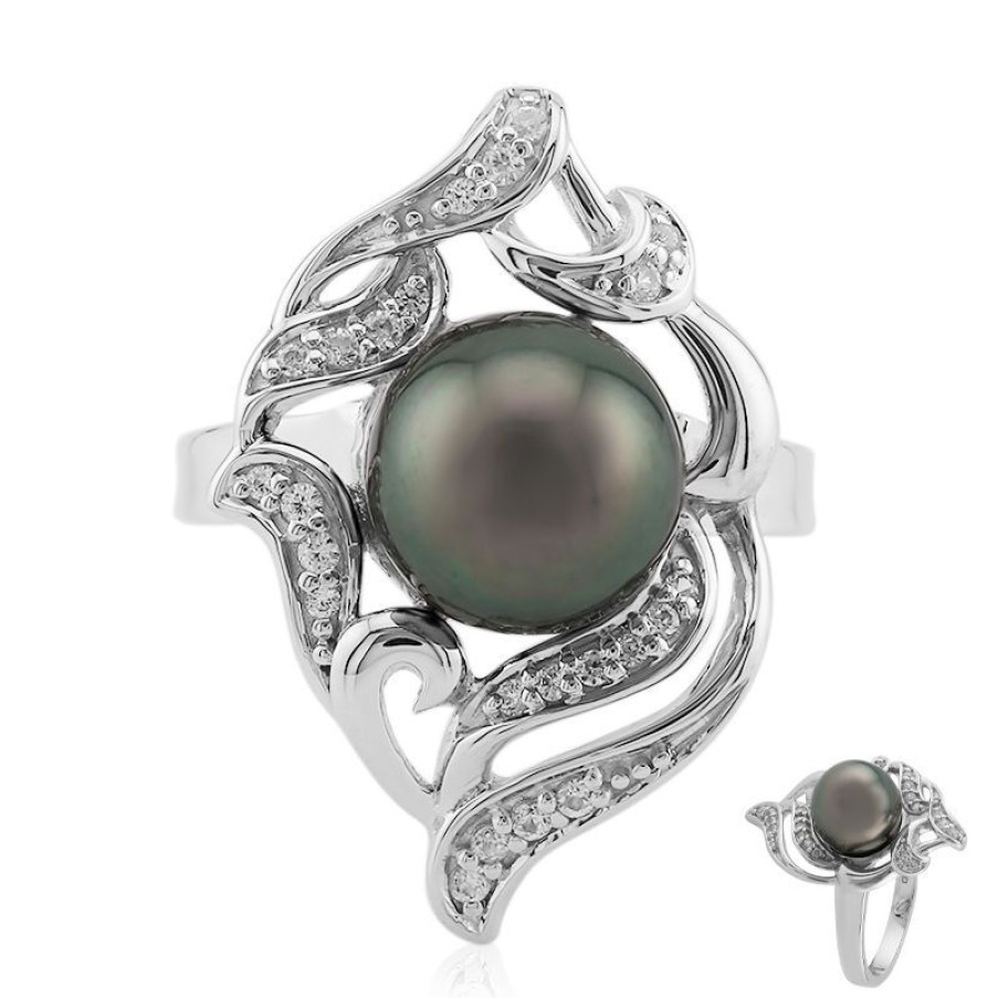 Schmuck The Pearl Collection | Tahitiperlen-Silberring (Tpc)