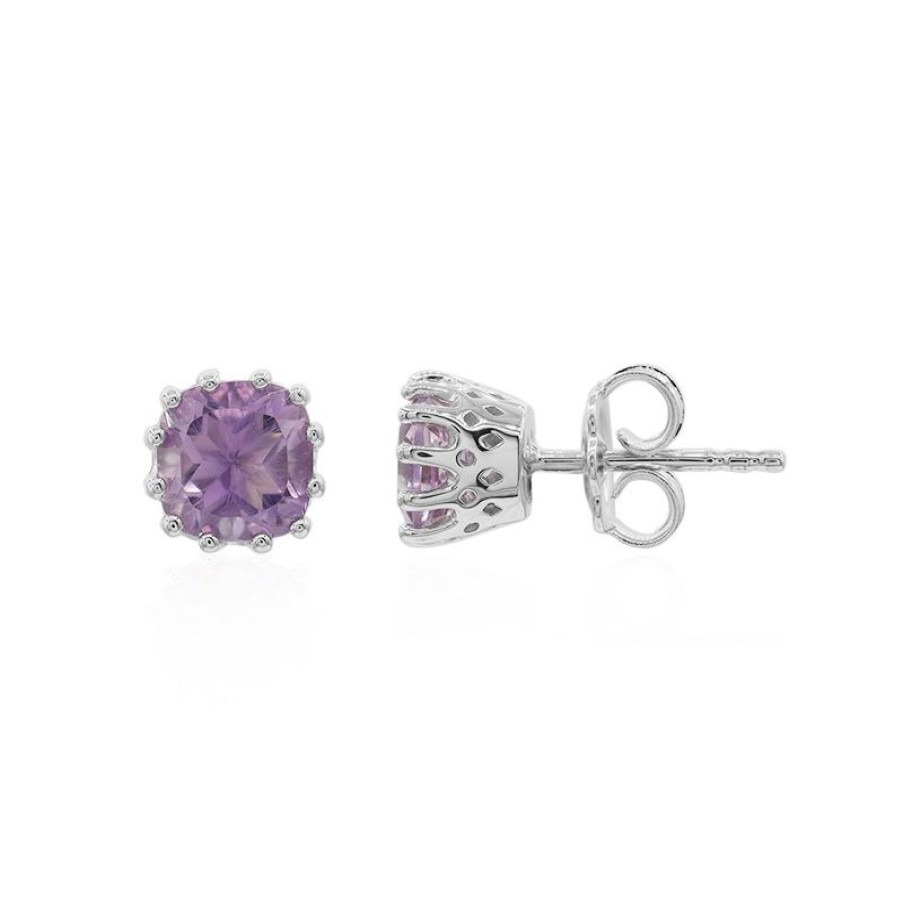 Schmuck Juwelo | Lavendel-Amethyst-Silberohrringe