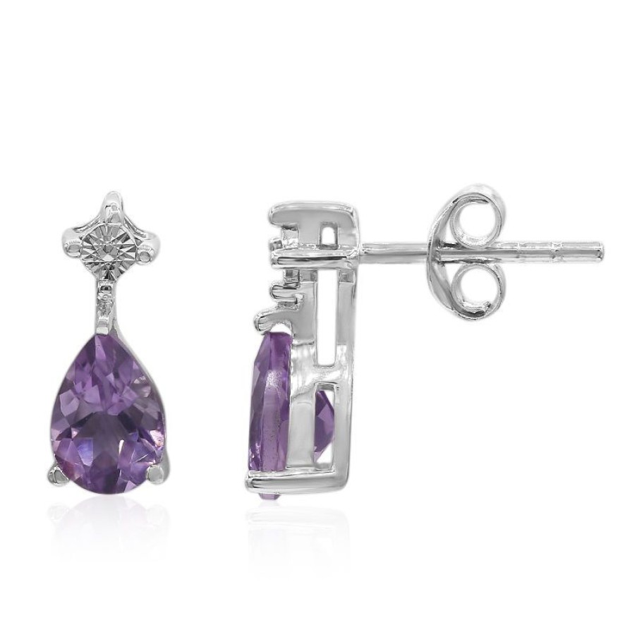 Schmuck Juwelo | Amethyst-Silberohrringe