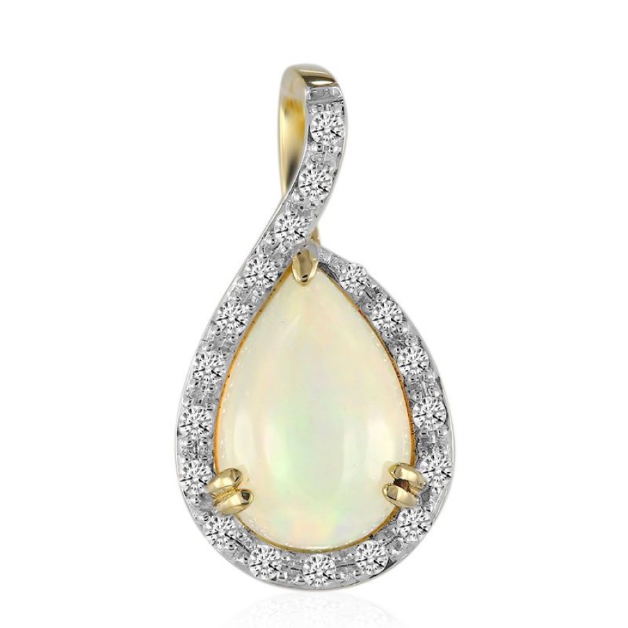 Schmuck Adela Gold | Welo-Opal-Goldanhanger (Adela Gold)