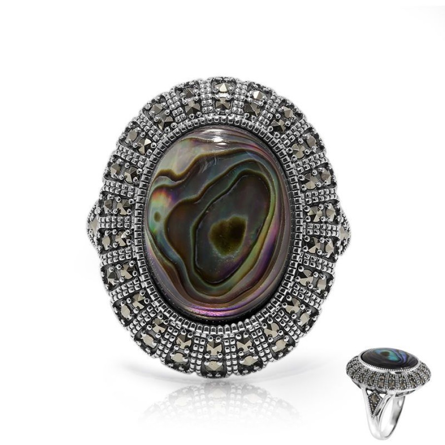 Schmuck Juwelo | Abalone-Muschel-Silberring