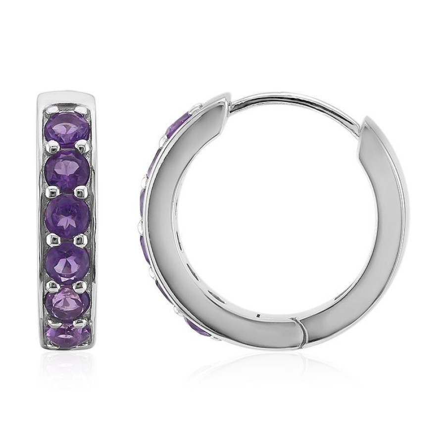 Schmuck Juwelo | Amethyst-Silberohrringe