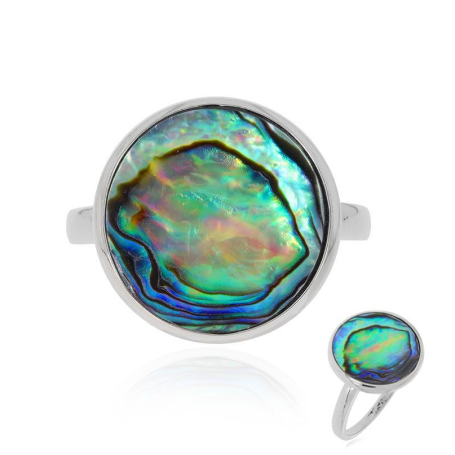 Schmuck Juwelo | Abalone-Muschel-Silberring