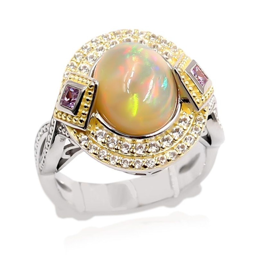 Schmuck Dallas Prince Designs | Welo-Opal-Silberring (Dallas Prince Designs)