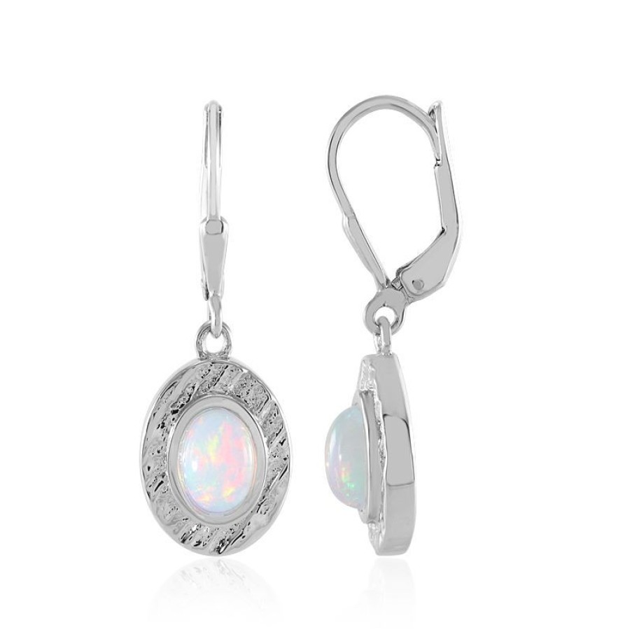 Schmuck Monosono Collection | Welo-Opal-Silberohrringe