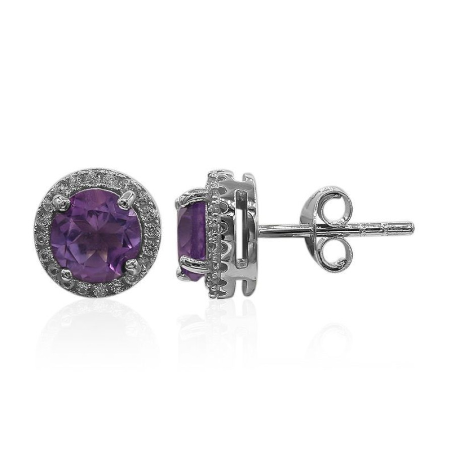 Schmuck Juwelo | Amethyst-Silberohrringe