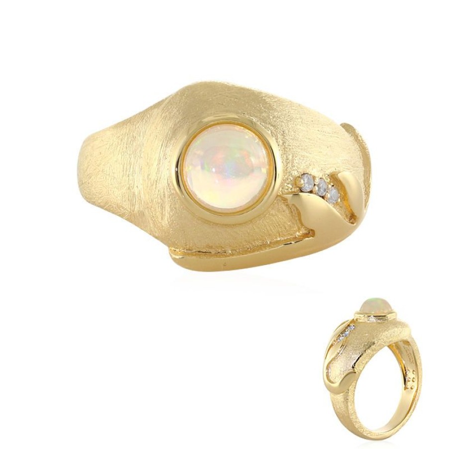 Schmuck Monosono Collection | Welo-Opal-Silberring