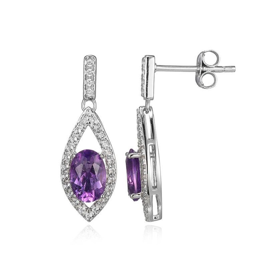 Schmuck Juwelo | Sambia-Amethyst-Silberohrringe