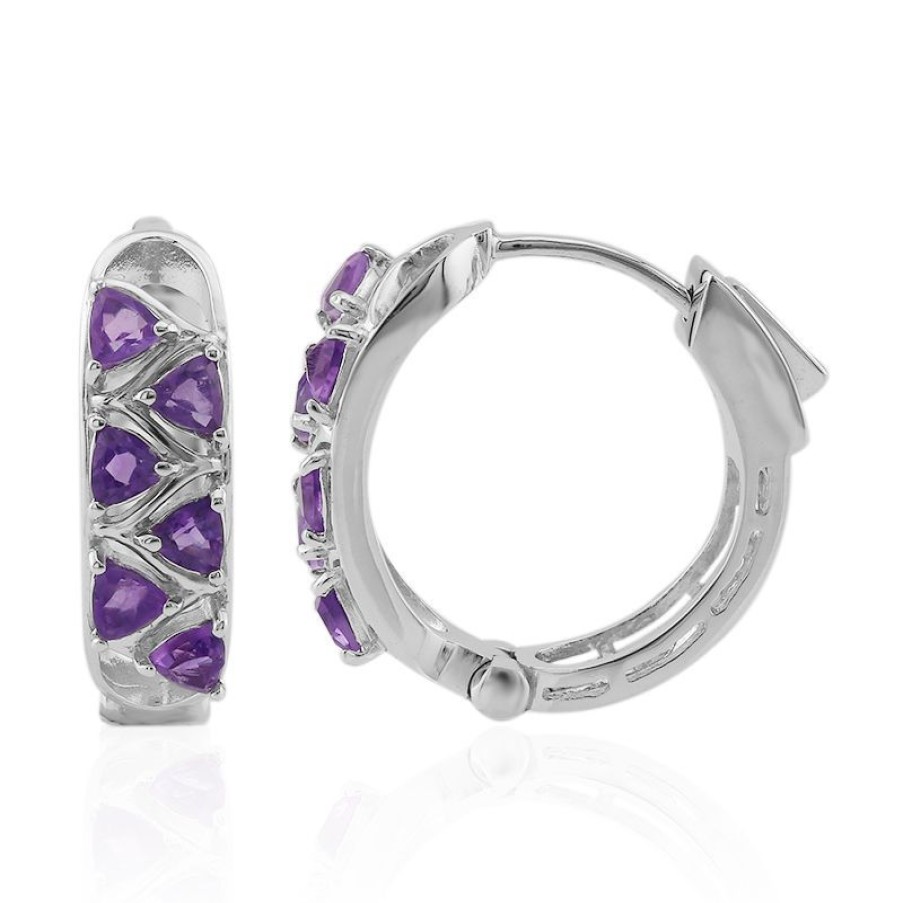 Schmuck Juwelo | Amethyst-Silberohrringe