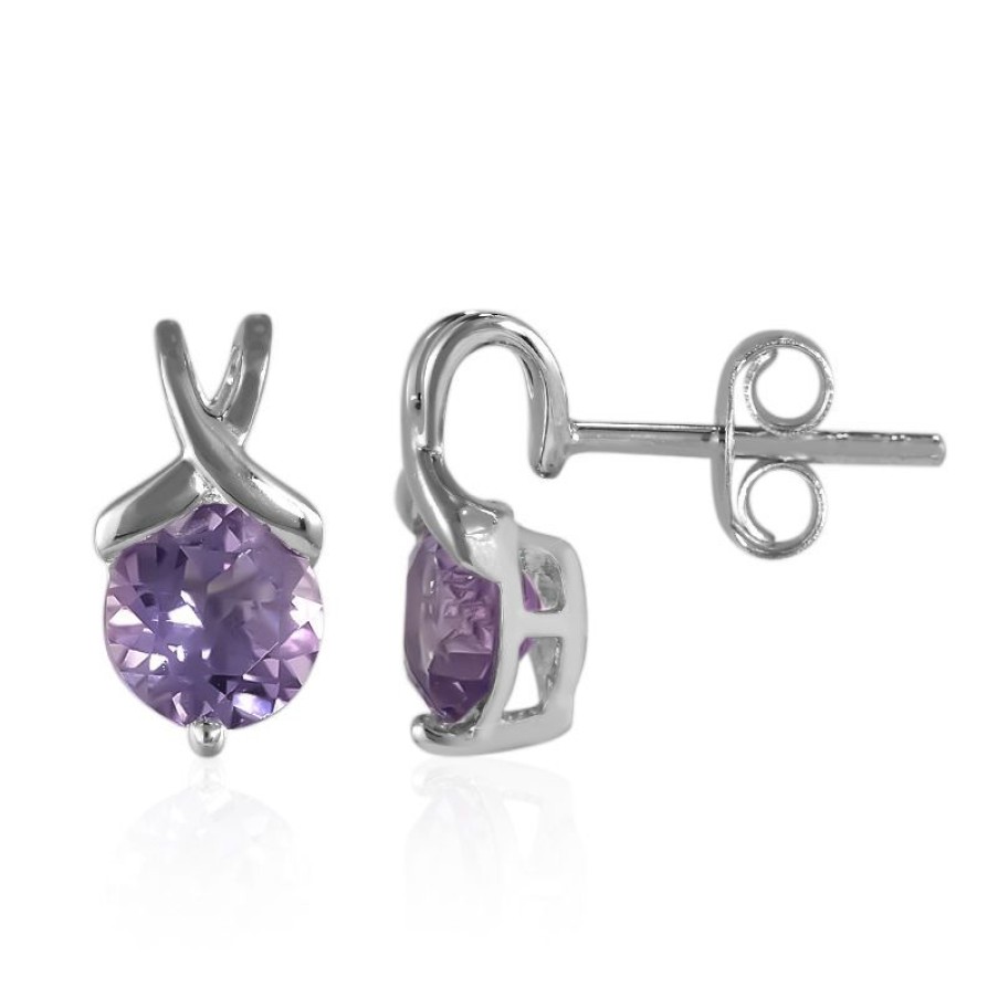 Schmuck Juwelo | Amethyst-Silberohrringe