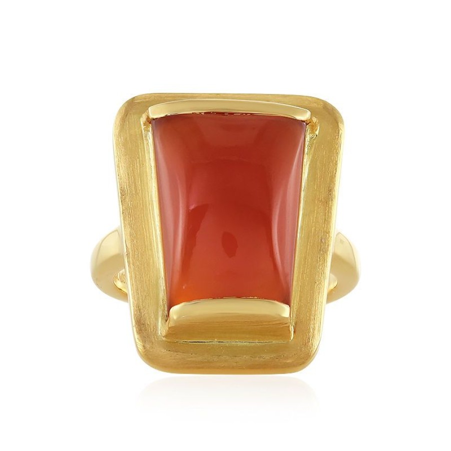 Schmuck Monosono Collection | Roter Onyx-Silberring