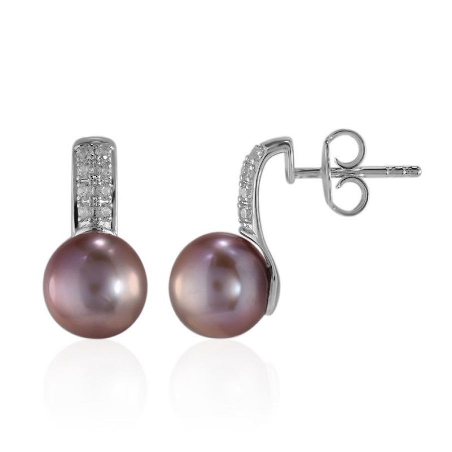 Schmuck The Pearl Collection | Ming-Perlen-Silberohrringe (Tpc)