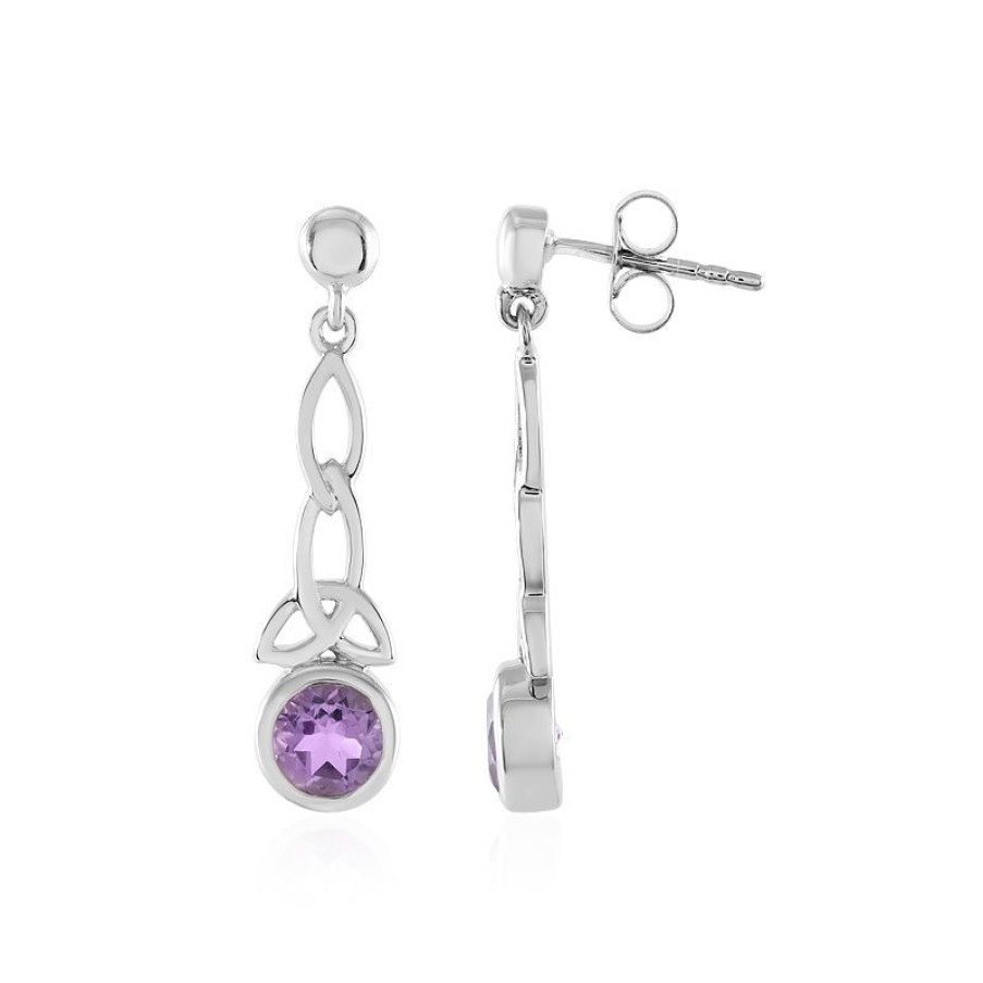 Schmuck Juwelo | Lavendel-Amethyst-Silberohrringe