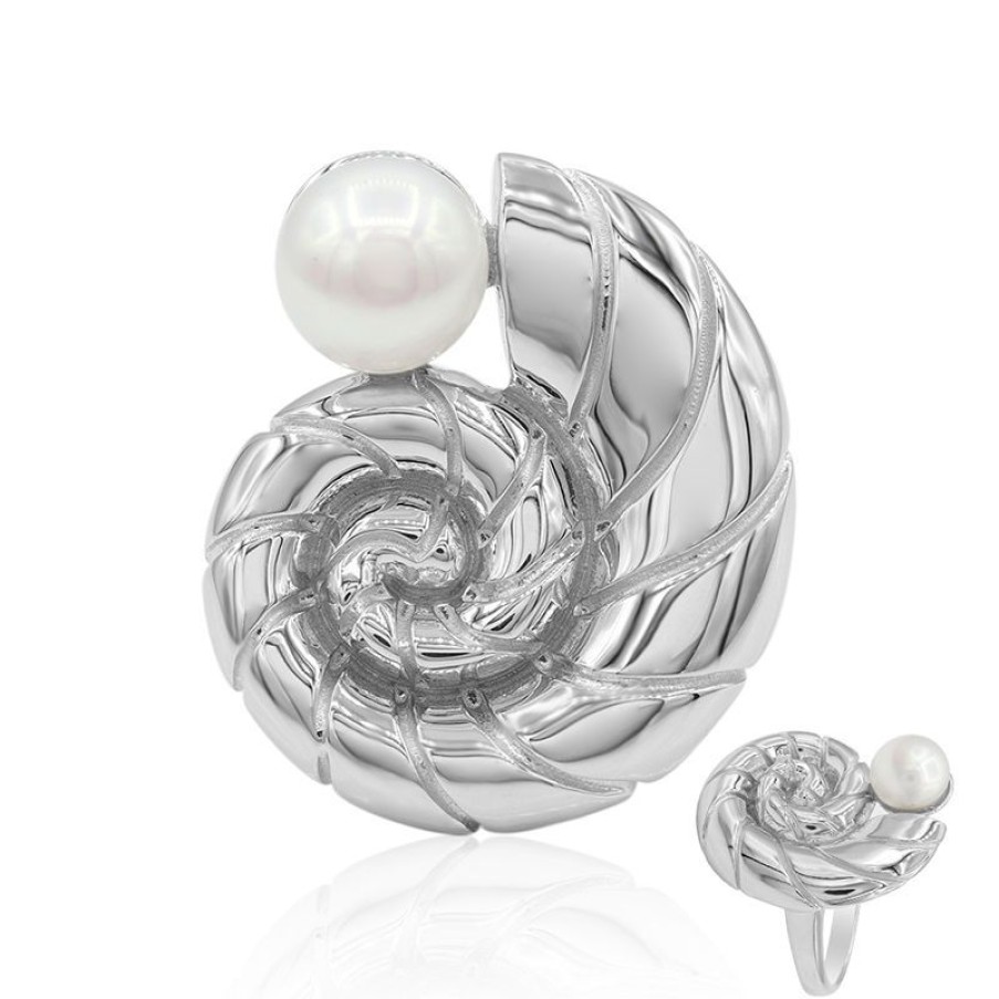 Schmuck The Pearl Collection | Suswasserzuchtperlen-Silberring (Tpc)