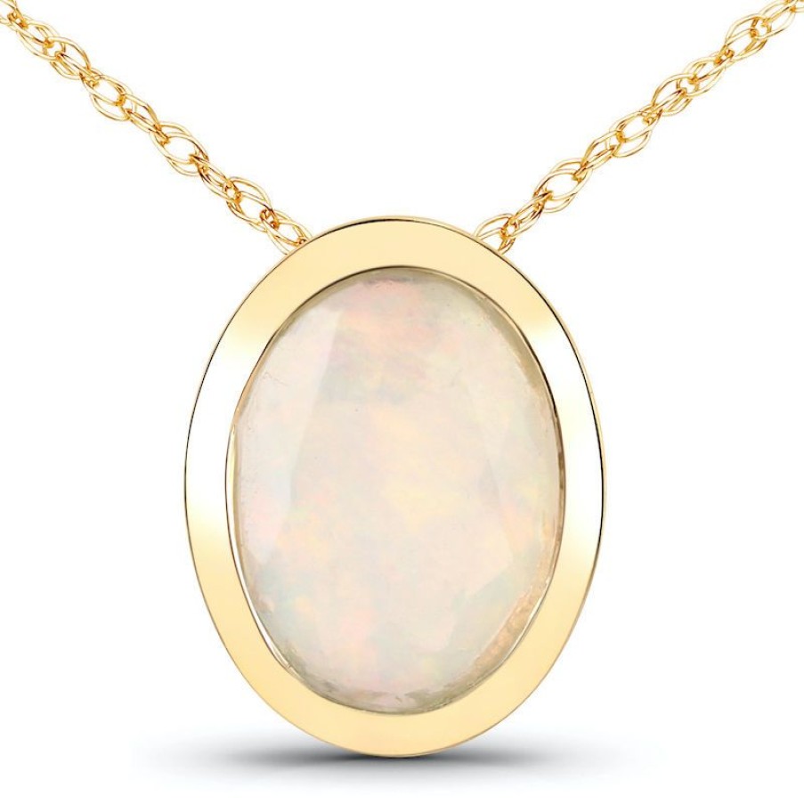 Schmuck Juwelo | Welo-Opal-Goldhalskette