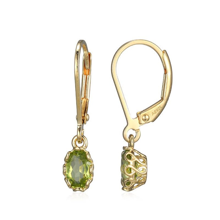 Schmuck Juwelo | Peridot-Silberohrringe