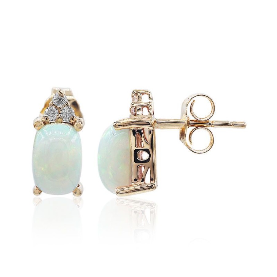 Schmuck Juwelo | Aaa-Welo-Opal-Goldohrringe