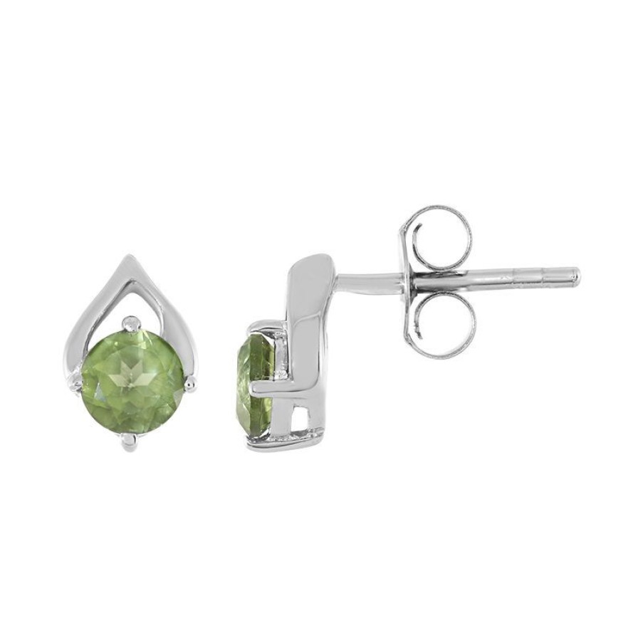 Schmuck Juwelo | Peridot-Silberohrringe