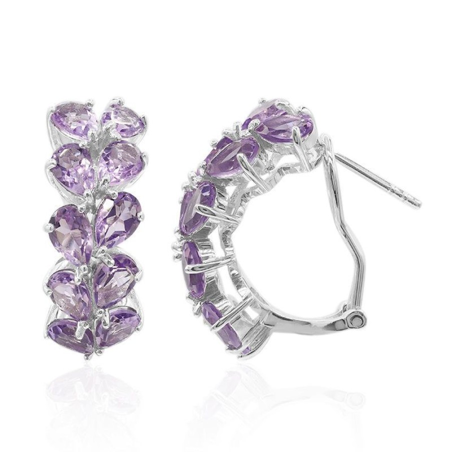 Schmuck Juwelo | Amethyst-Silberohrringe