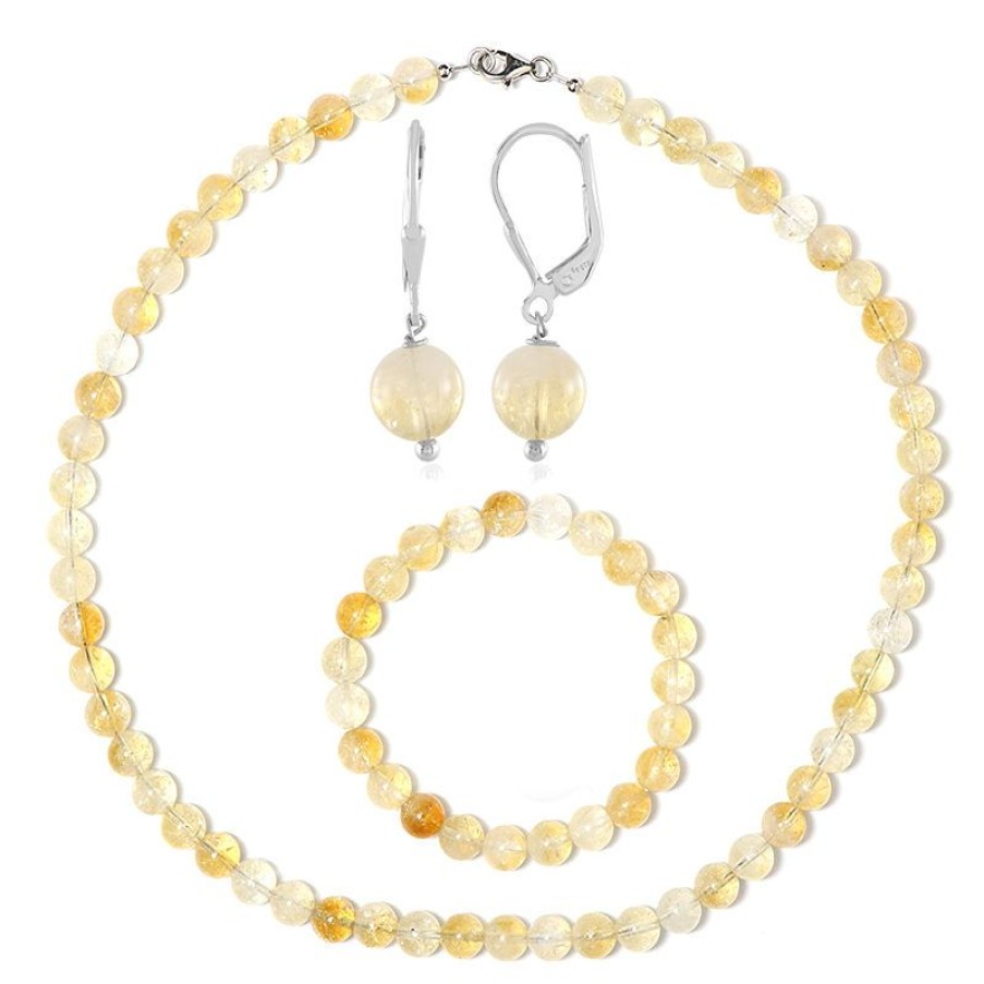 Schmuck Collier Boutique | Citrin-Silberset