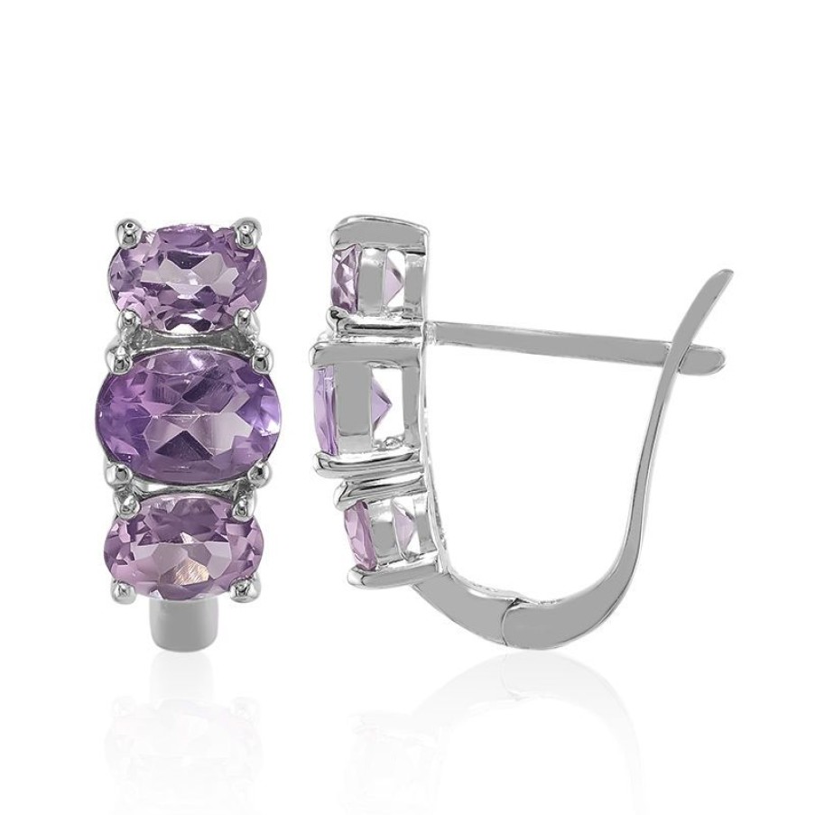 Schmuck Juwelo | Amethyst-Silberohrringe