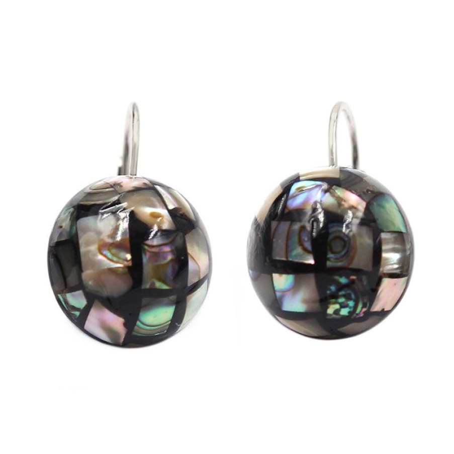 Schmuck Juwelo | Abalone-Muschel-Silberohrringe