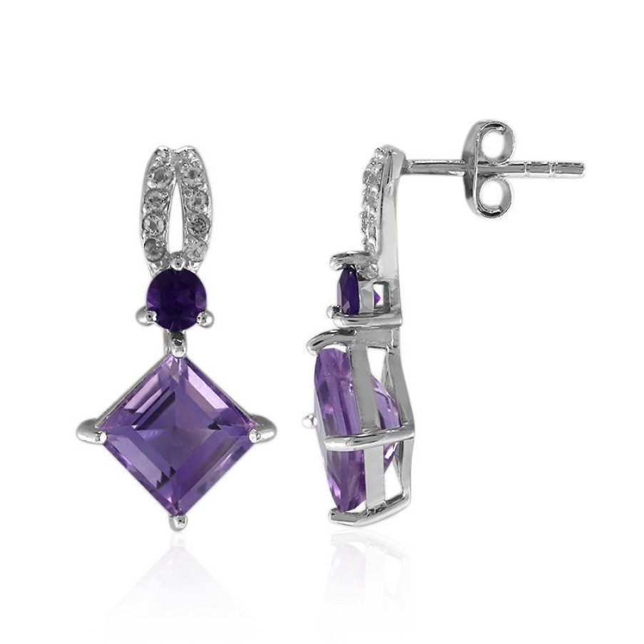 Schmuck Juwelo | Amethyst-Silberohrringe