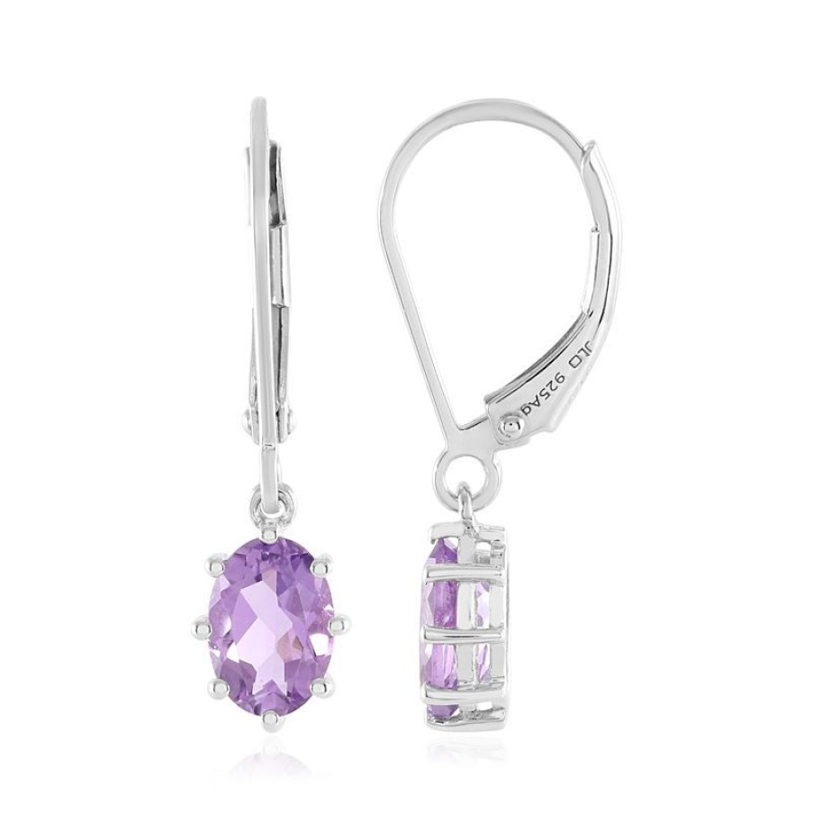 Schmuck Juwelo | Amethyst-Silberohrringe