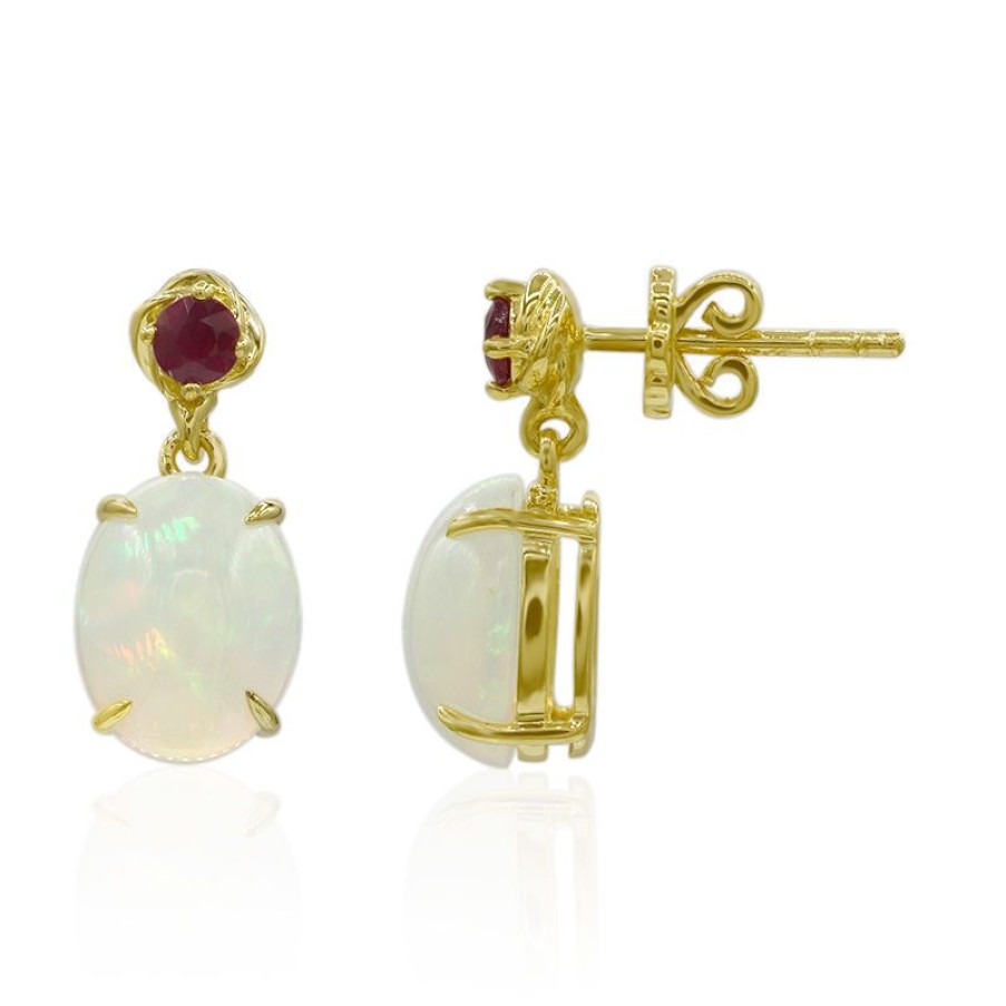 Schmuck Adela Gold | Aaa-Welo-Opal-Goldohrringe (Adela Gold)