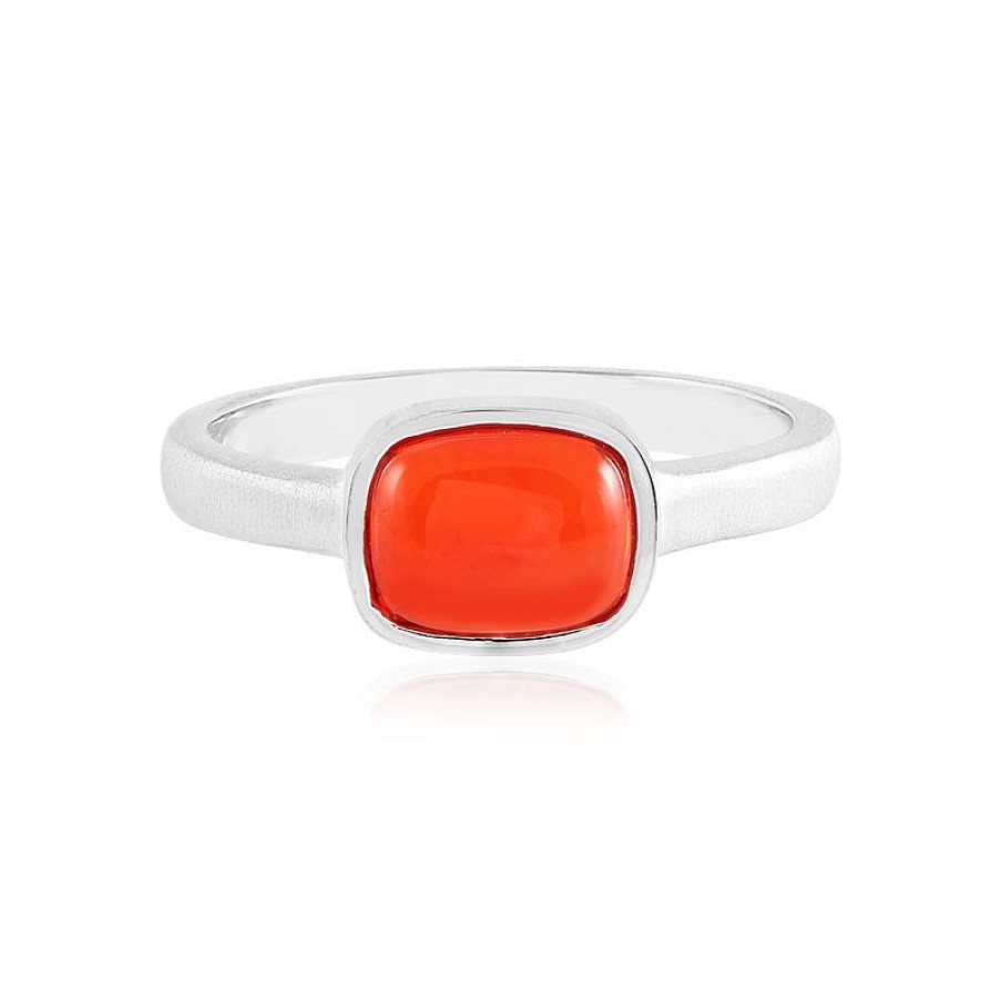 Schmuck Monosono Collection | Athiopischer Roter Opal-Silberring