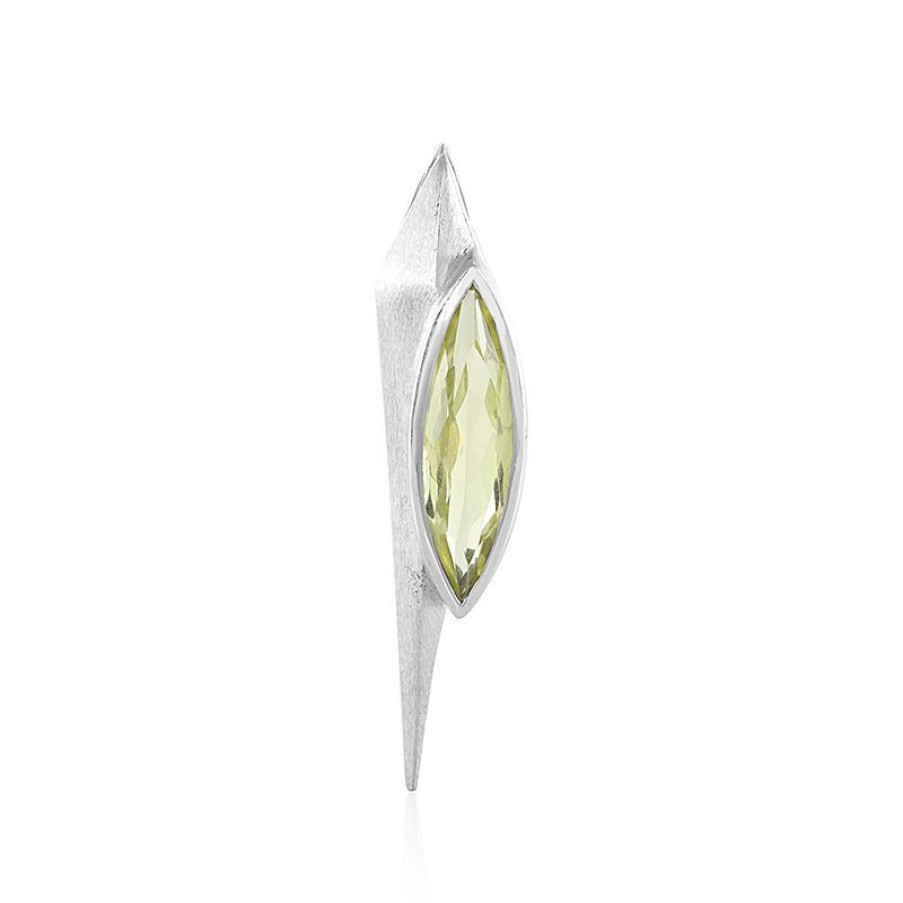 Schmuck Monosono Collection | Ouro Verde-Quarz-Silberanhanger